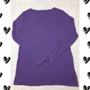 Cute and comfortable purple Masini long sleeve top